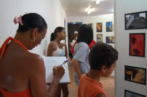 Visitante registra sua visita